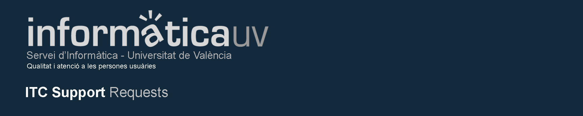 ITC UV Support Center ITC UV Support Centeer
